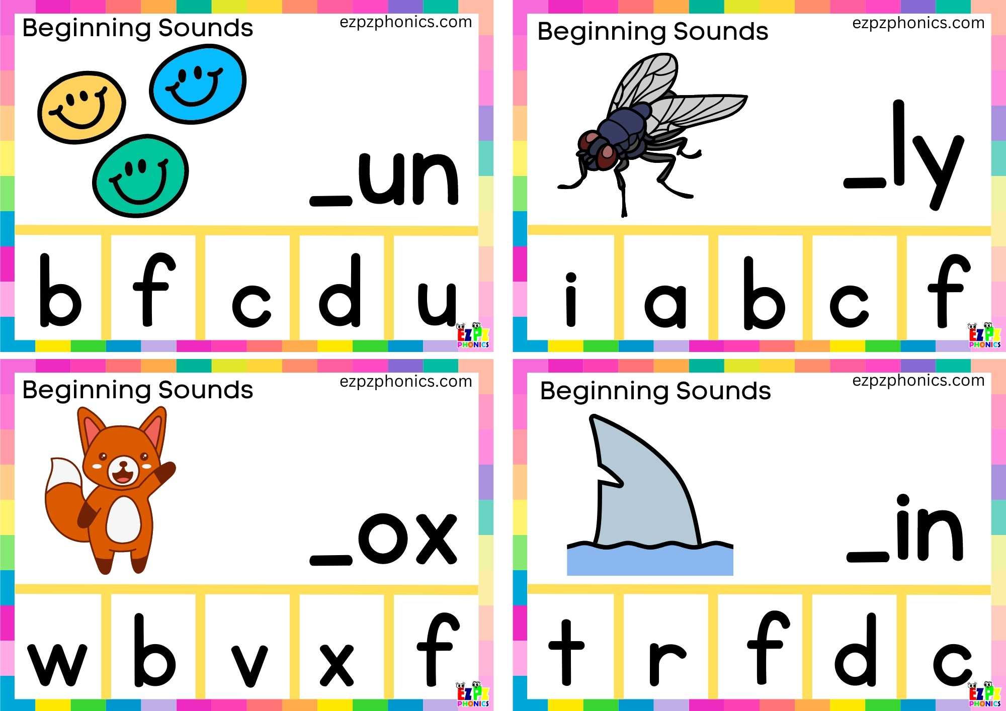 Letter F Finish The Word And Clip The Correct Letter 2